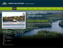 Tablet Screenshot of foresthelicopters.com